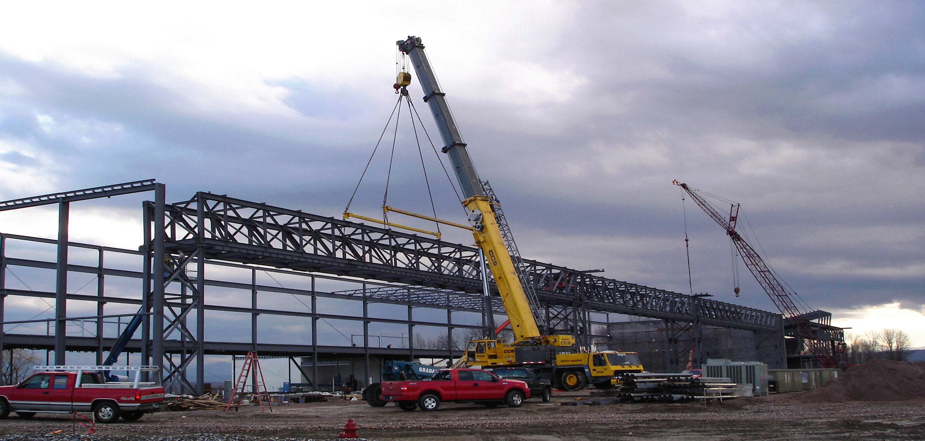 Setting 100,000 lb truss-Burlington, VT